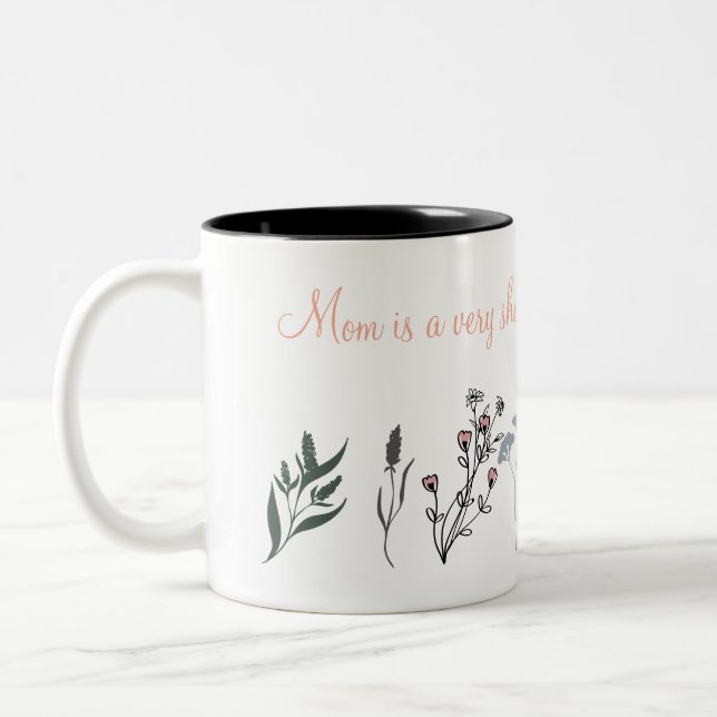 Mother's Day Mug with Sentimental Quote and Minima Två-Tonad Mugg (Vänster)