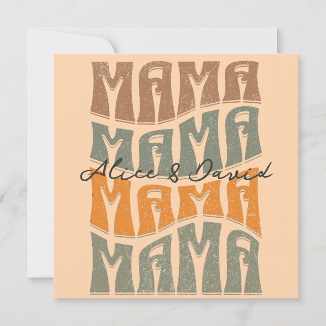 Mother's Day Natural Color Mama Kids Name (Framsida)