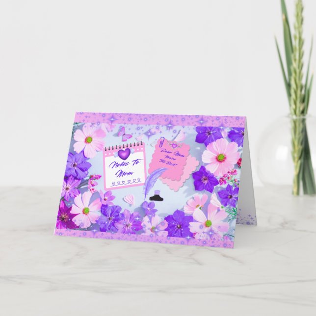 Mother's Day Notes To Mom  Kort (Framsida)