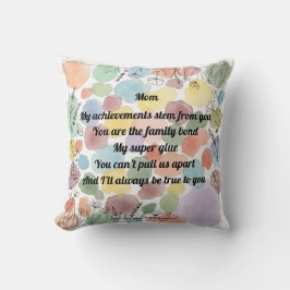 "Mother's Day Poem Throw Cushion" Kudde