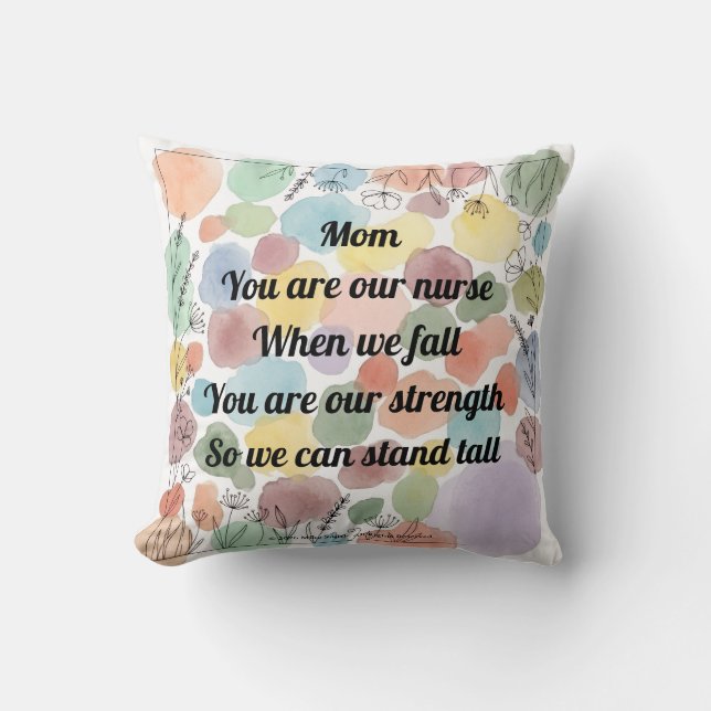 Mother's Day Poem Throw Kudde (Framsida)