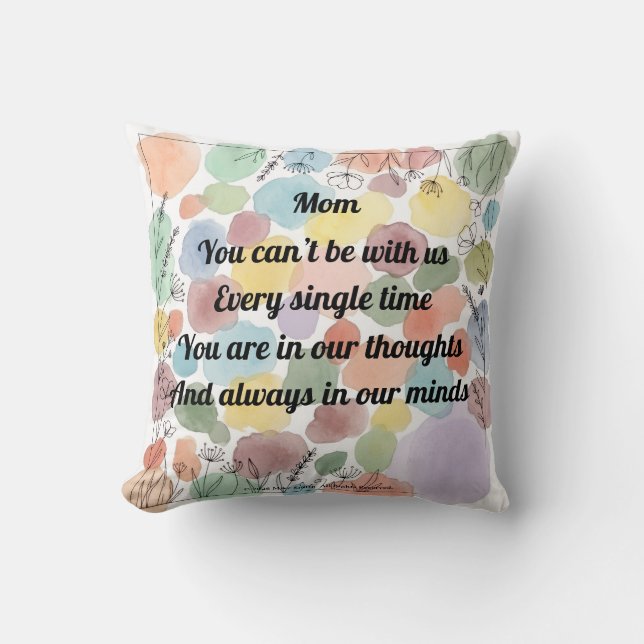 Mother's Day Poem Throw Kudde (Framsida)