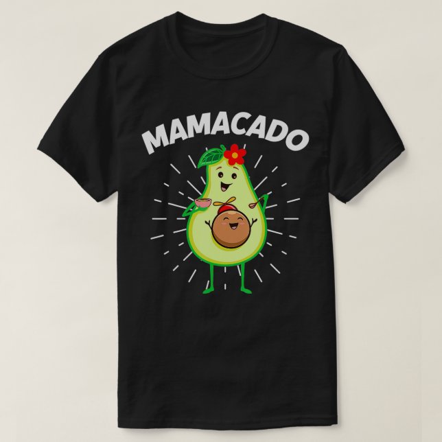 Mothers Day Pregnant Avocado Pregnancy Announcemen T Shirt (Design framsida)