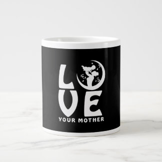 Mother's Day Shirt Mother and Child Silhouette Jumbo Mugg