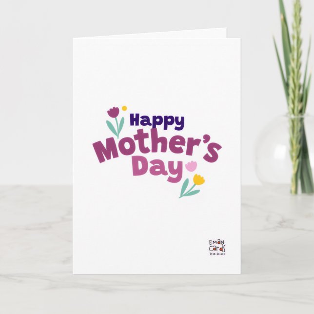 Mother's Day - Simple Colorful Kort (Framsida)