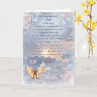 Mothers Day Sympathy in Remembrance of Mom Kort