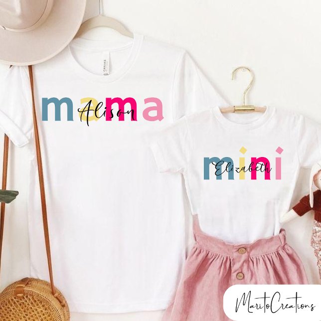 Mother's day t-shirt set for daughter and mother. (Skapare uppladdad)