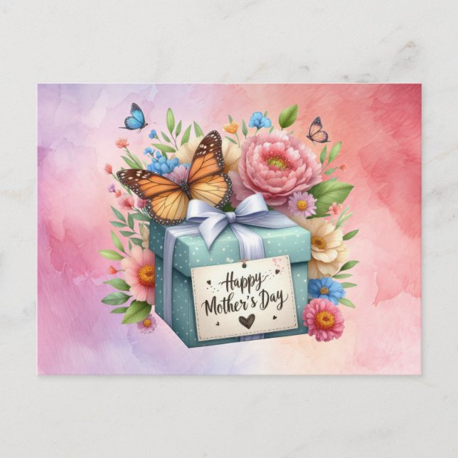 Mother's Day with flowers Helg Vykort (Framsida)