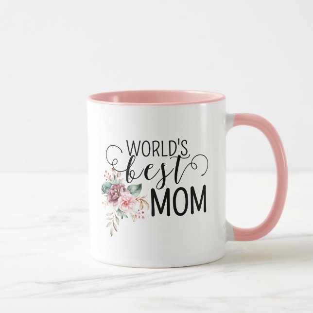 Mother's Day World's BEST Mom Coffee Mug Mugg (Höger)