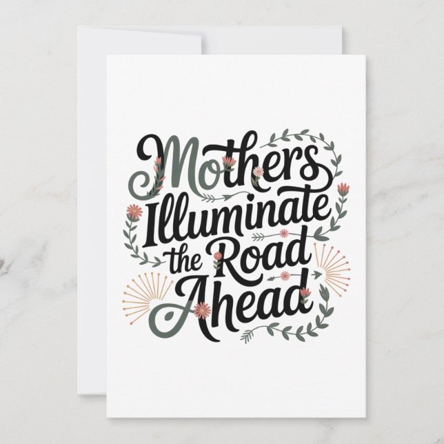 Mothers Illuminate The Road Ahead Inbjudningar (Framsida)