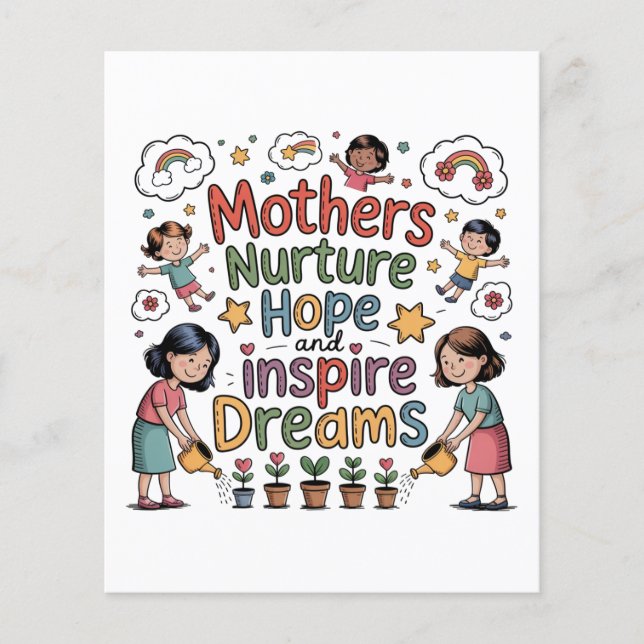 Mothers Nurture Hope And Inspire Dreams Flygblad (Framsidan)