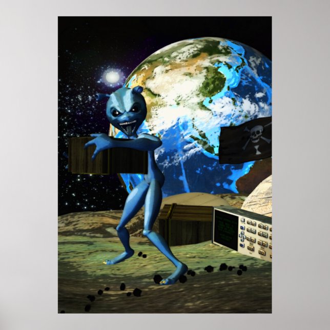 Mothership Alien Pirat Poster (Framsidan)