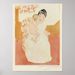 Mothersk ömhet från Mary Stevenson Cassatt Poster