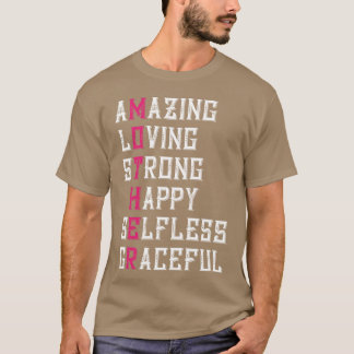Motherypografi-gåva till Mor-dagspressen T Shirt