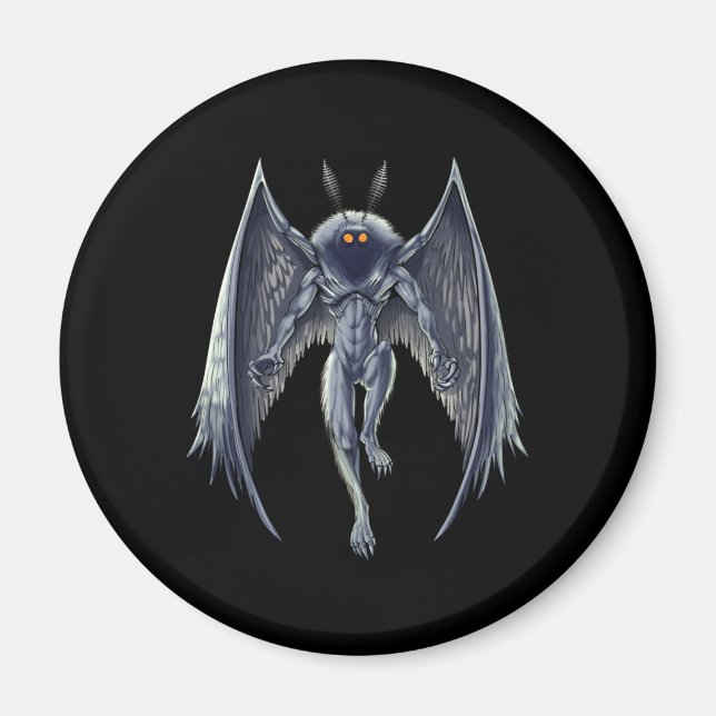 Mothman Cryptid Creature Magnet (Framsidan)