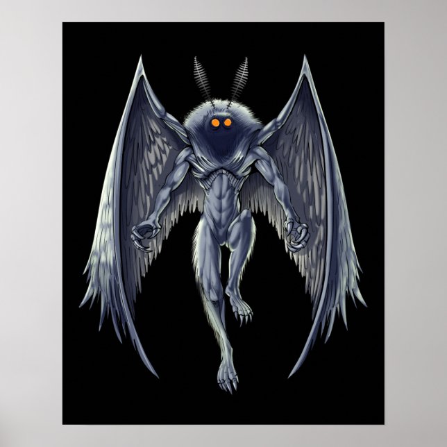 Mothman Cryptid Creature Poster (Framsidan)