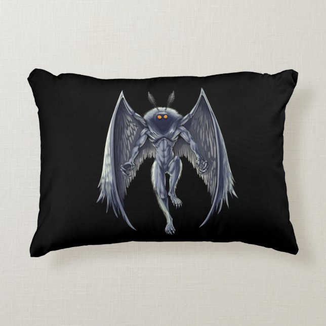 Mothman Cryptid Creature Prydnadskudde (Framsidan)