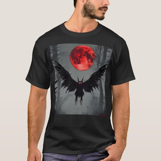 Mothman Cryptid Unisex T Shirt (Framsida)