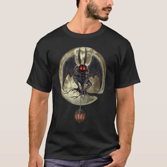 Mothman Cryptozoology Cryptid Creature Cryptozoolo T Shirt (Framsida)