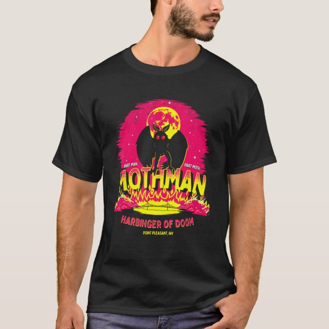 Mothman - Doomens Harbinger! Funny Cute Cryptid Cr T Shirt (Framsida)