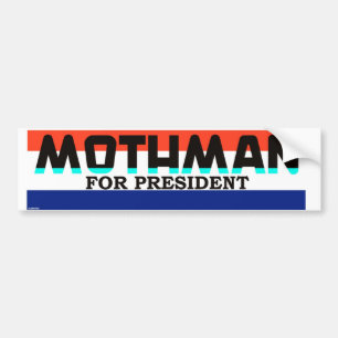 Mothman för president bildekal