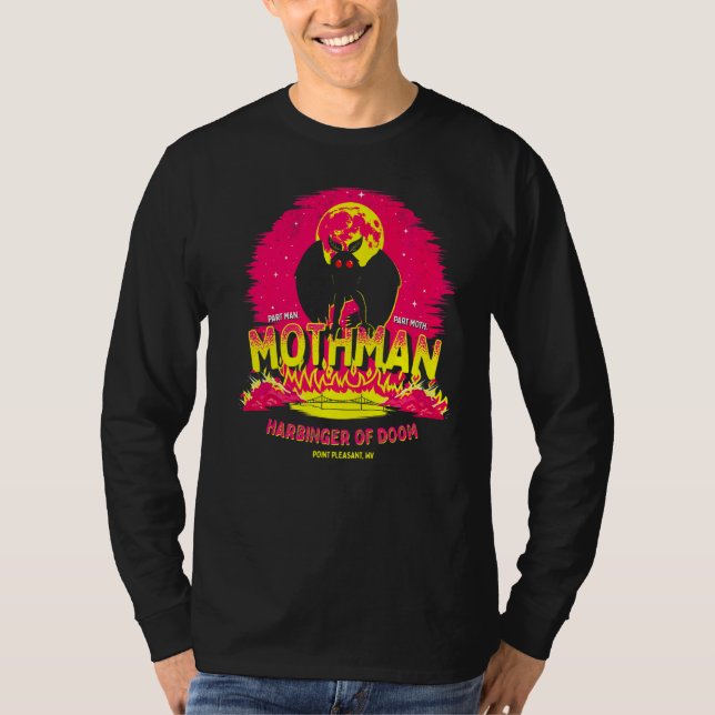 Mothman Harbinger från Doom Cute Cryptid Creature T Shirt (Framsida)
