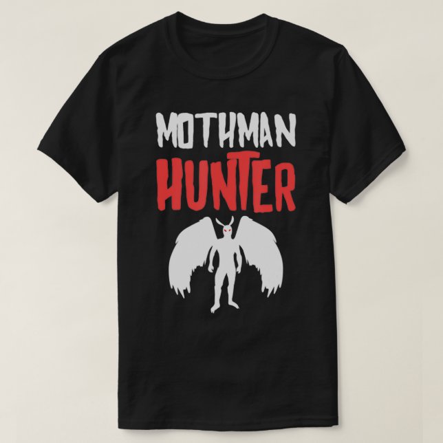 Mothman Hunter Folklore Cryptid Mothman  T Shirt (Design framsida)