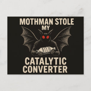 Mothman-kryptid-kort Vykort