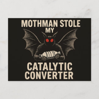 Mothman-kryptid-kort Vykort