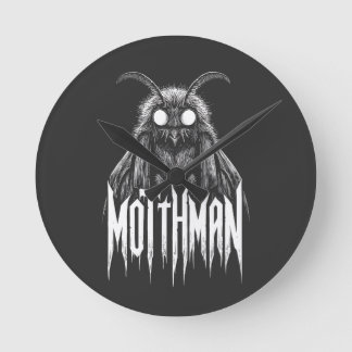 Mothman Kryptid Skräck Gotisk Paranormal Varelse Rund Klocka