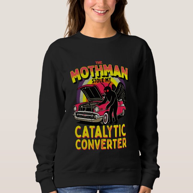 Mothman lagrade min katalysator.. t shirt (Framsida)