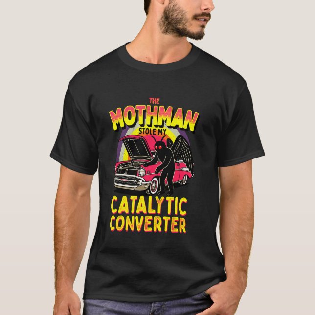 Mothman lagrade min katalysator.. t shirt (Framsida)