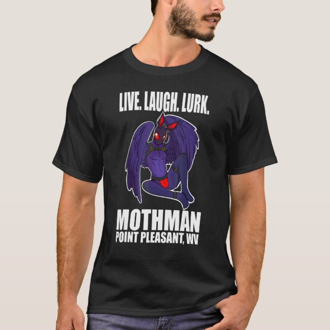 Mothman Live Kärlek Cryptid Lurk T Shirt (Framsida)