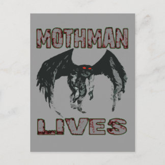 MOTHMAN LIVES POSTCARD VYKORT