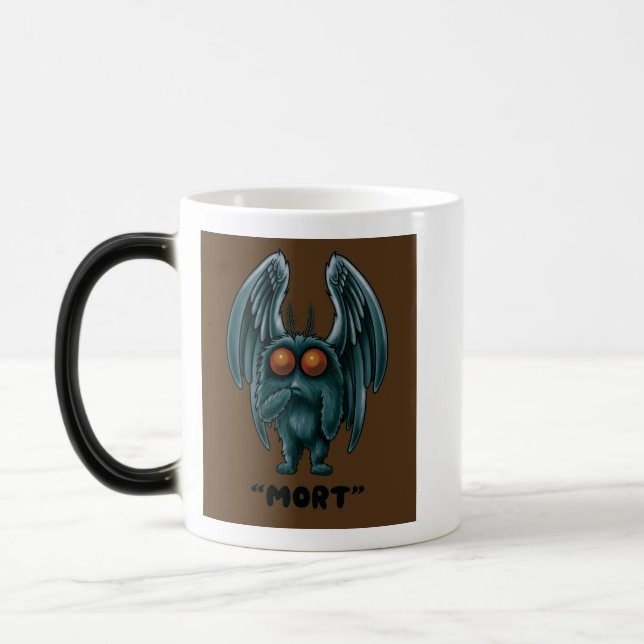 Mothman "Mort" Cryptid-kaffe mugg (Vänster)