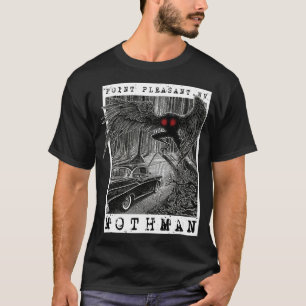 Mothman möter 1966 Point Pleasant Original Cr T Shirt