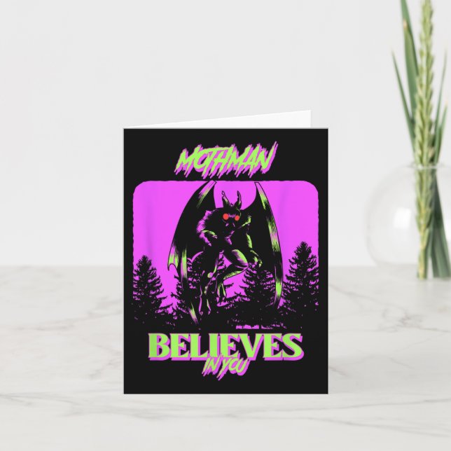 Mothman - Mothman Believes In You Kostym Hallowee Kort (Framsida)
