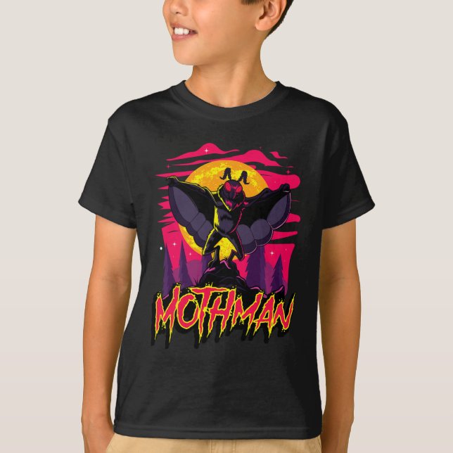 Mothman Movie Roligt Cryptid Halloween Myth Monste T Shirt (Framsida)