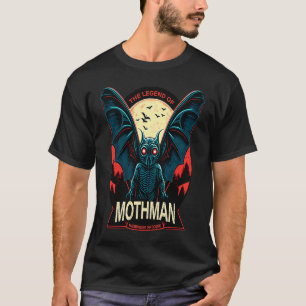 Mothman Mysterious Winged Creature 3 T Shirt