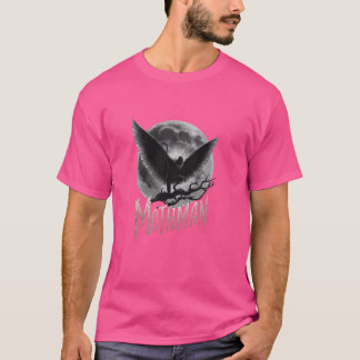Mothman Mythical Creature Moonlit Design T Shirt
