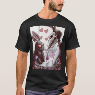 Mothman och Jersey Djävulen om datafrafik T-Shir T Shirt