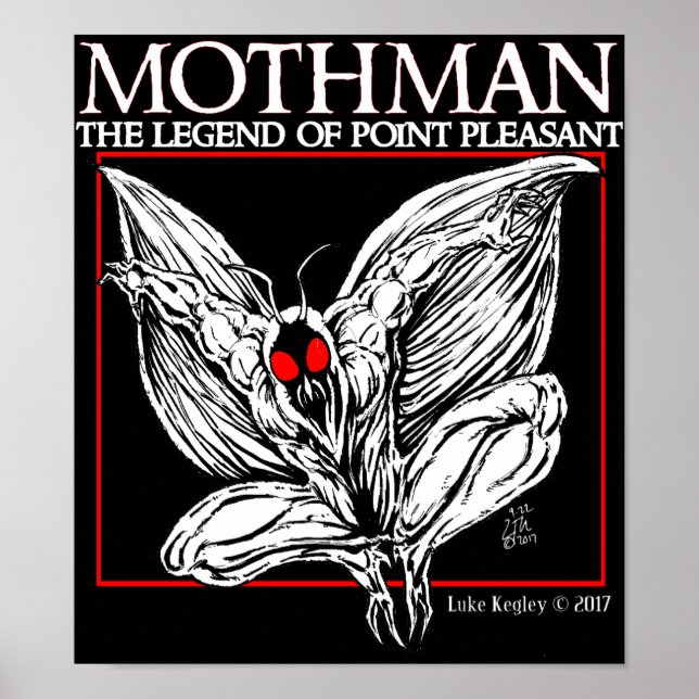 Mothman: Punktens förklaring glädjande Poster (Framsidan)