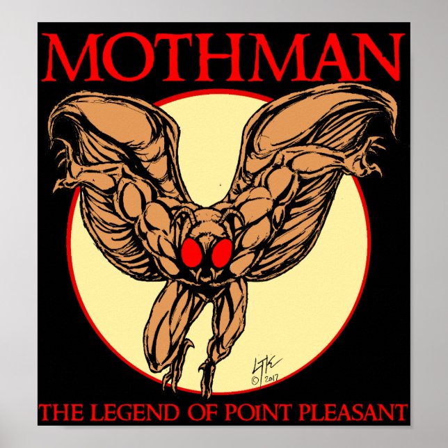 Mothman: Punktens förklaring glädjande Poster (Framsidan)