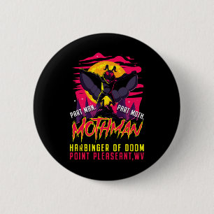 Mothman Roligt Cryptid Harbinger Part Man Part Mot Knapp