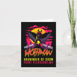 Mothman Roligt Cryptid Harbinger Part Man Part Mot Kort