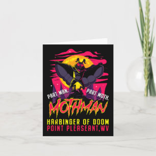 Mothman Roligt Cryptid Harbinger Part Man Part Mot Kort