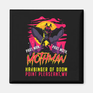 Mothman Roligt Cryptid Harbinger Part Man Part Mot Magnet