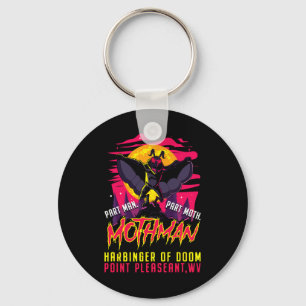 Mothman Roligt Cryptid Harbinger Part Man Part Mot Nyckelring