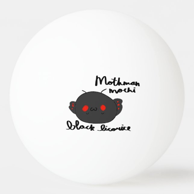 Mothman Söt Mochi Rolig Djur Mochi Pingisboll (Framsidan)