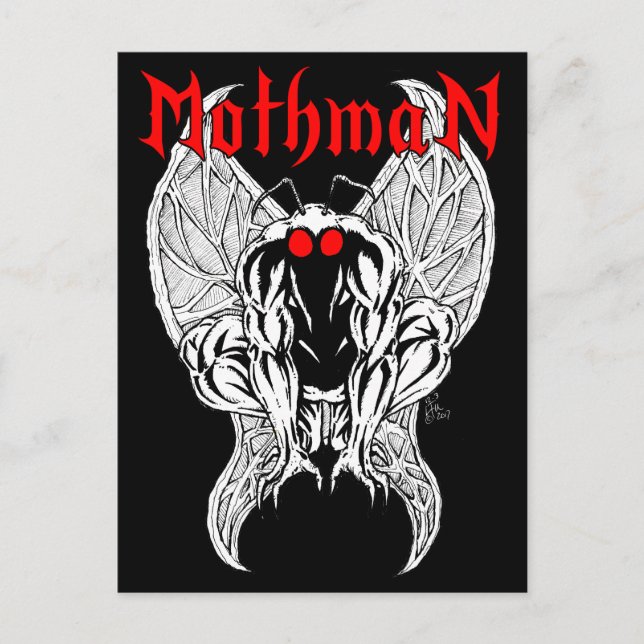Mothman Vykort (Framsida)